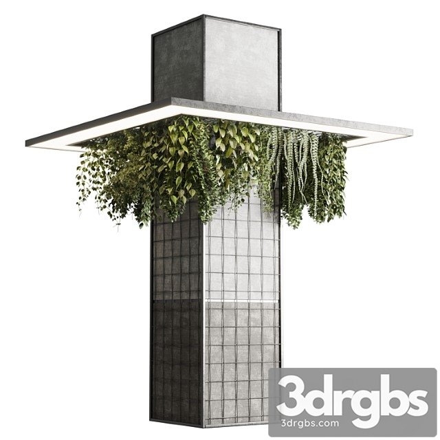 Column Plant Pillar Plant 05 3dsmax Download - thumbnail 1