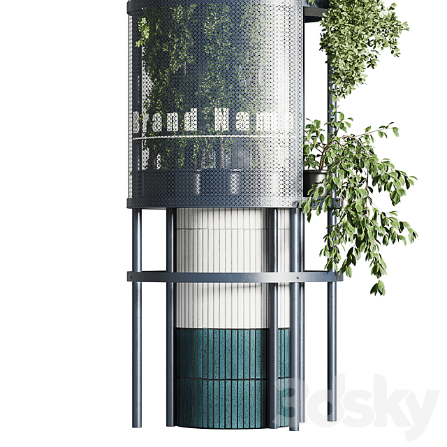 Column plant – pillar plant – column garden ivy 08 3ds Max - thumbnail 2