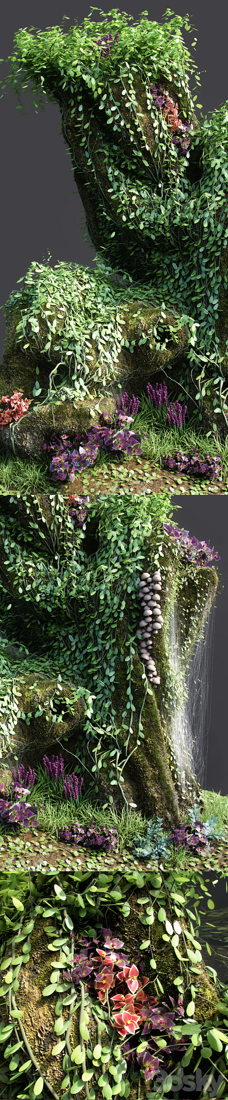 Dwarf Florarium 3DS Max - thumbnail 2