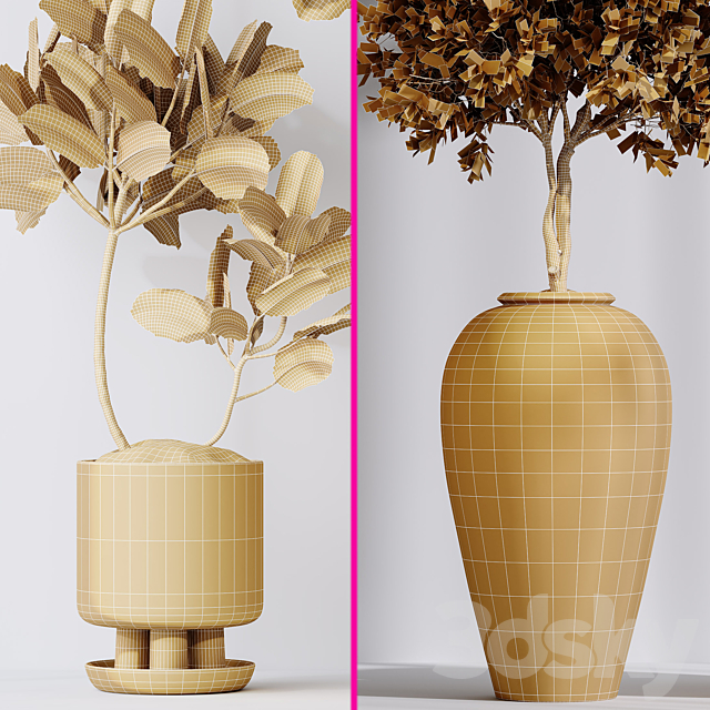 Elastica Abidjan Melany and Mission Olive Tree Vase 18 3DS Max Model - thumbnail 6