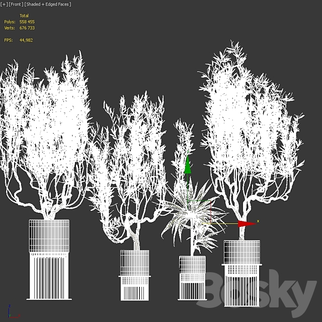 Flower Pack 164 3DSMax File - thumbnail 4