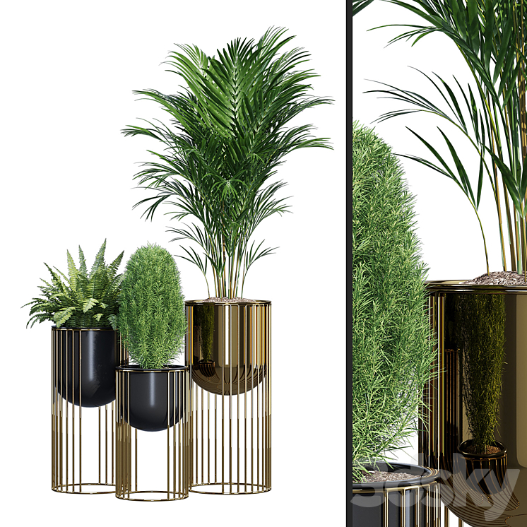 Glam planter 3DS Max Model - thumbnail 1