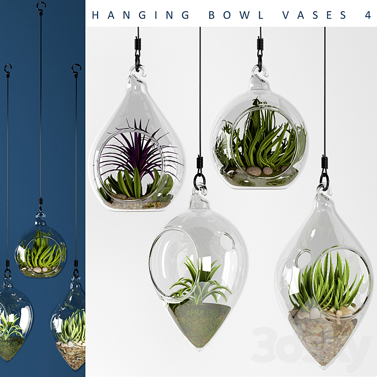 HANGING BOWL VASE 3DS Max - thumbnail 1