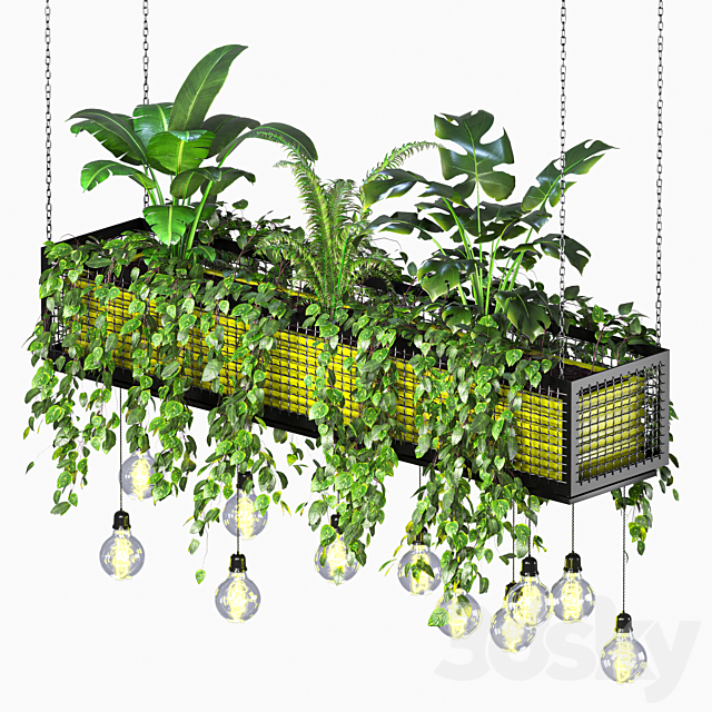 hanging plant 01 3ds Max - thumbnail 2