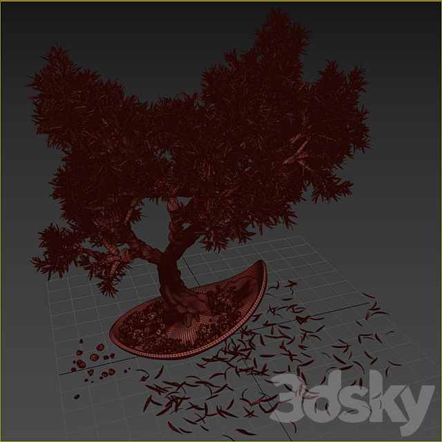 Household olive plant 3DSMax File - thumbnail 6