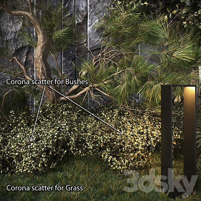 indoor garden 3DSMax File - thumbnail 5