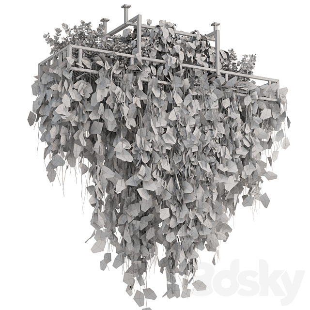 Indoor Hanging Plants in Metal Box – Set 2009 3DS Max Model - thumbnail 5