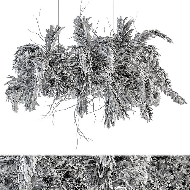 indoor Plant Set 121 – Dried Plant Hanging 3DS Max Model - thumbnail 4