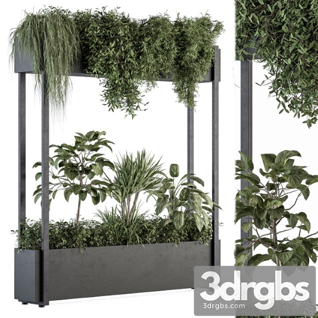 Indoor plant set 258 – plant box stand - thumbnail 1