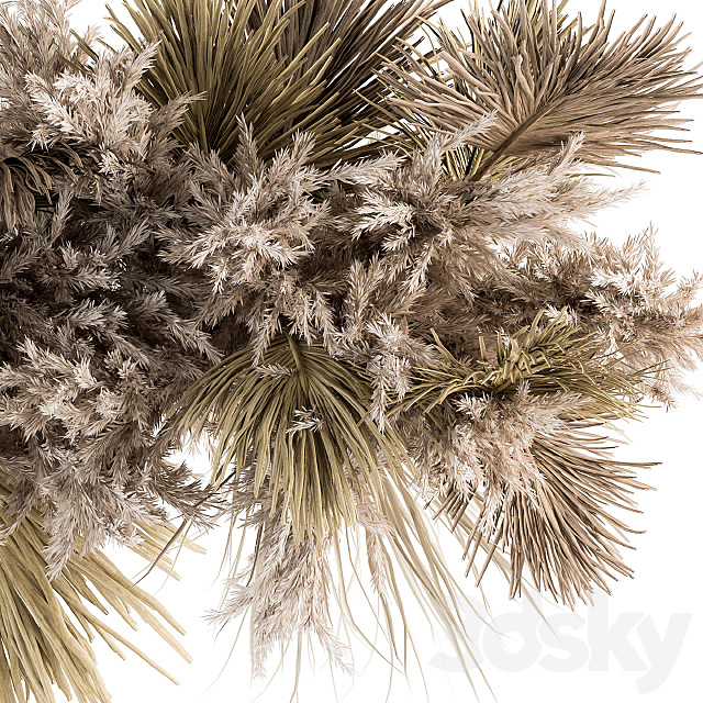 indoor Plant Set 278 – Pendant Dried Plant Hanging 3ds Max - thumbnail 3