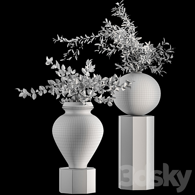 Indoor Plant Set 65 3DS Max Model - thumbnail 5