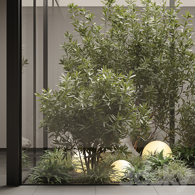 indoor plant set 70 3DS Max Model - thumbnail 3