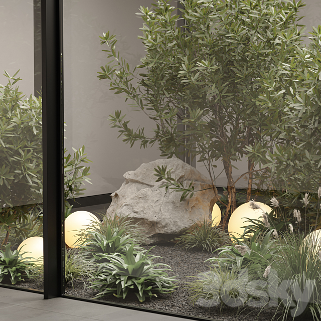 indoor plant set 70 3DS Max Model - thumbnail 4