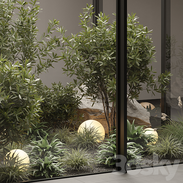 indoor plant set 70 3DS Max Model - thumbnail 5