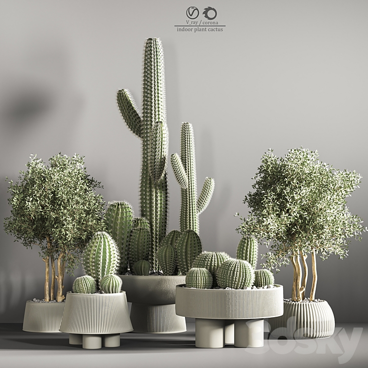 indoor plant stand 31 3DS Max - thumbnail 2