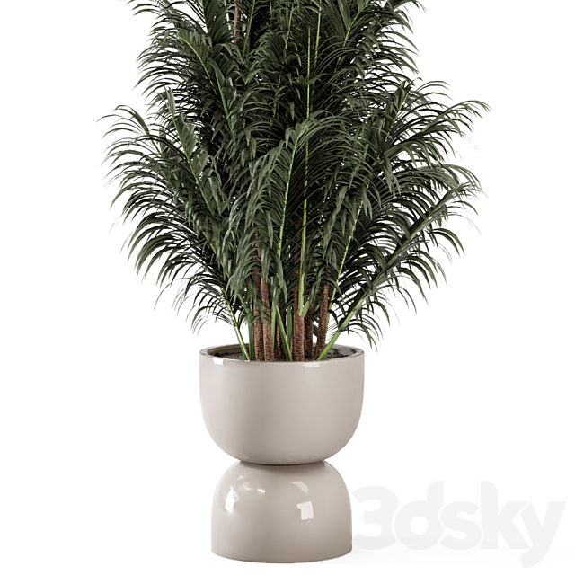 Indoor Plants in rusty Concrete Pot – Set 352 3DSMax File - thumbnail 5