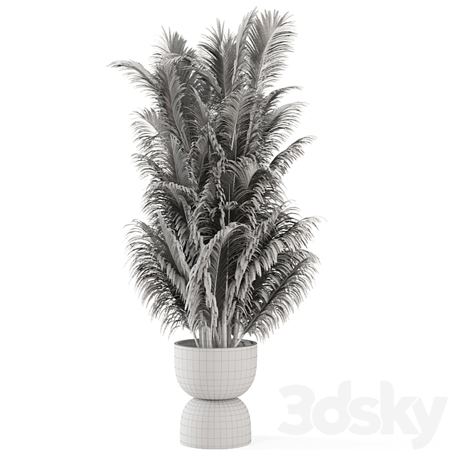 Indoor Plants in rusty Concrete Pot – Set 352 3DSMax File - thumbnail 7