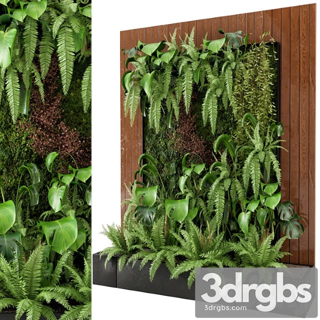 Indoor wall plants in rusty concrete pot – set 22 - thumbnail 1