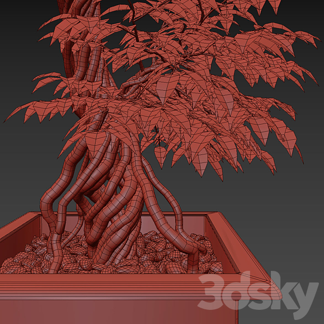 Large artificial tree Fruticosa 3DSMax File - thumbnail 2