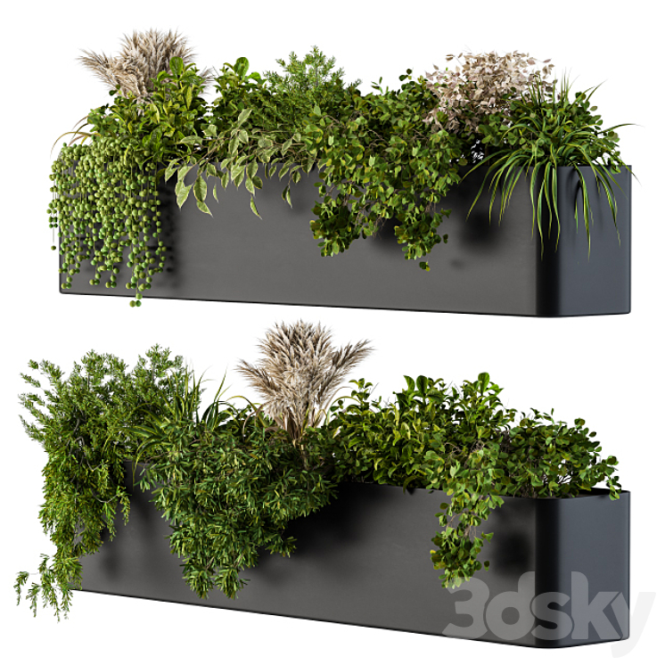 Plant Box on Wall 04 3DS Max - thumbnail 2