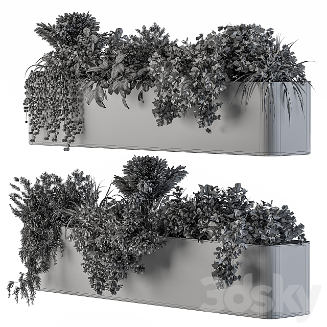 Plant Box on Wall 04 3DSMax File - thumbnail 5