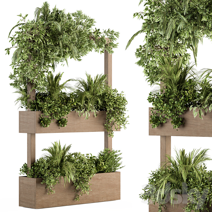 Plant Box Stand – indoor Plants 303 3DS Max Model - thumbnail 1