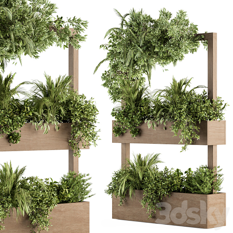 Plant Box Stand – indoor Plants 303 3DS Max Model - thumbnail 2