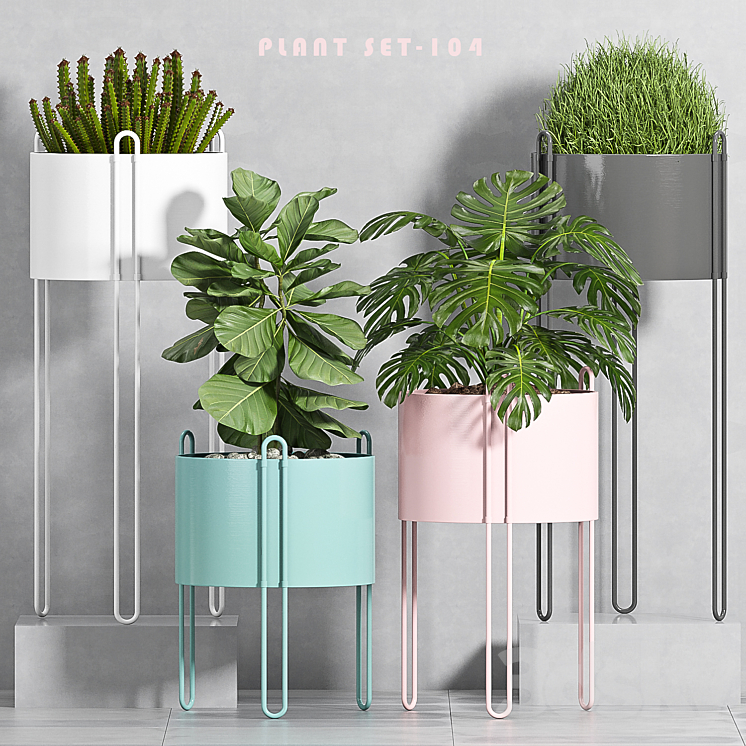 PLANT SET -104 3DS Max - thumbnail 1