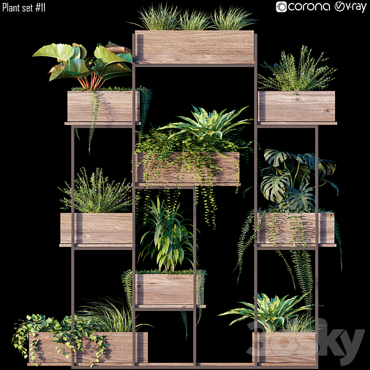 Plant set # 11 3DS Max - thumbnail 1