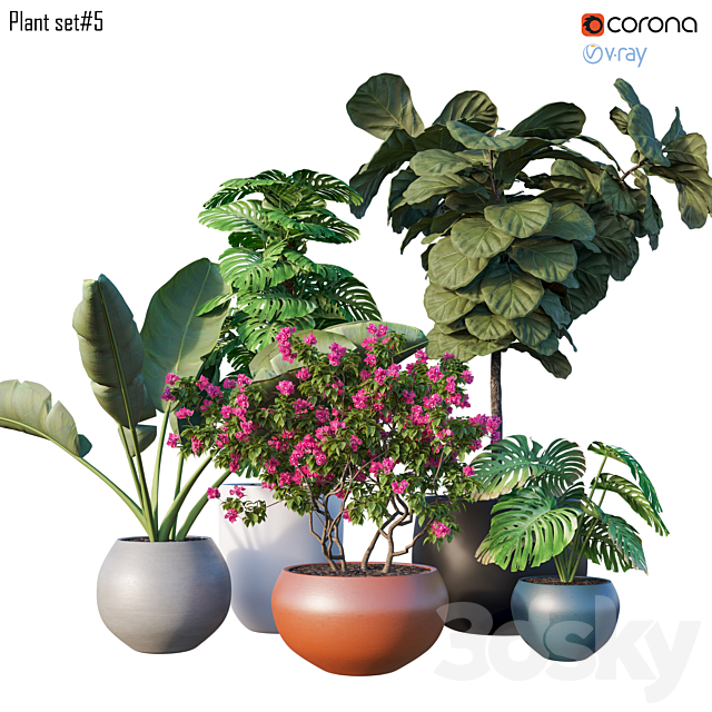 Plant set # 5 3ds Max - thumbnail 1