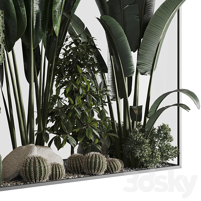 Plants behind glass 02 3DSMax File - thumbnail 4