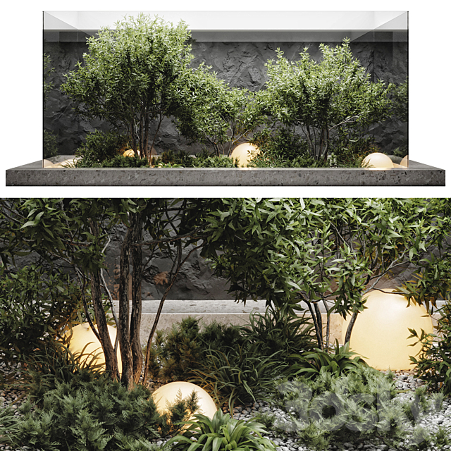 plants behind glass 3DSMax File - thumbnail 1