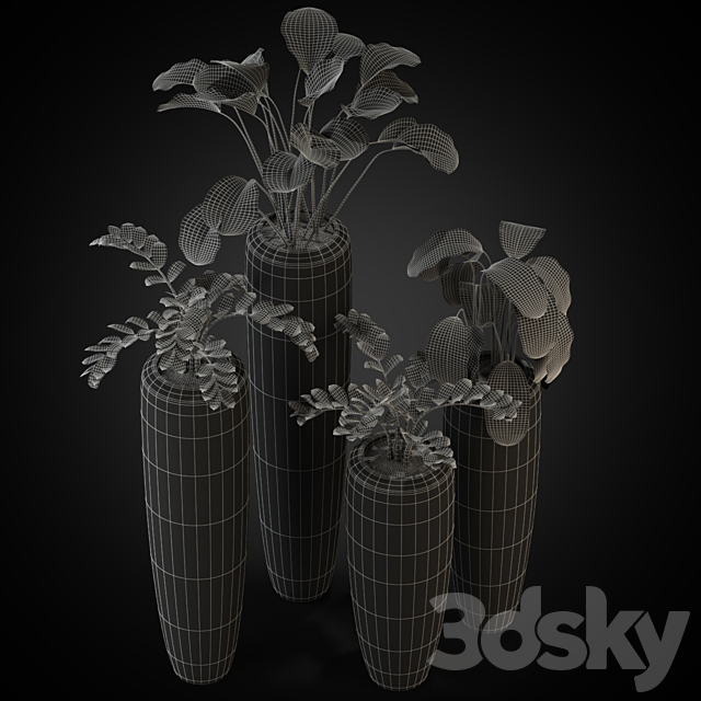 Plants collection 272 Fleur ami LOFT 3DS Max Model - thumbnail 3