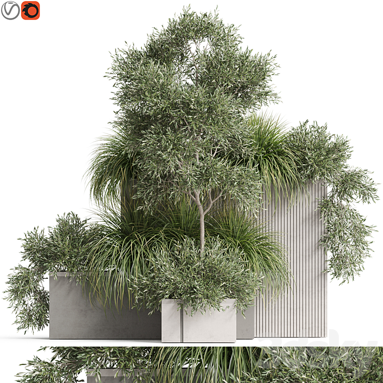 Plants collection 770 3DS Max Model - thumbnail 1