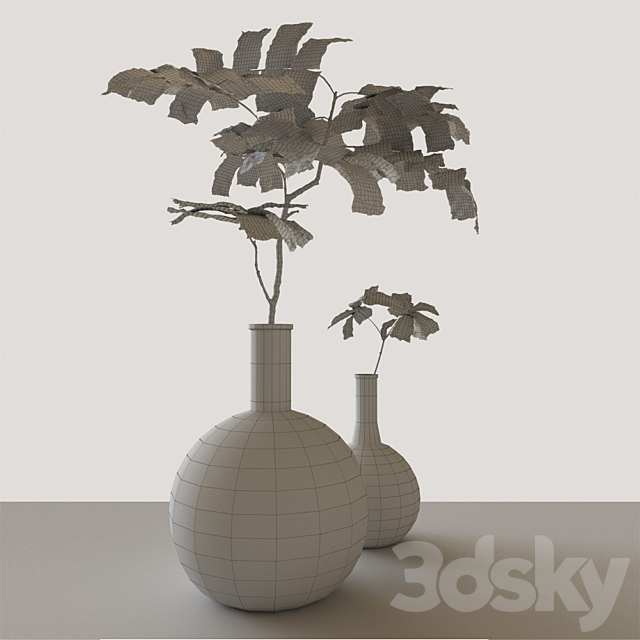 Plants in the flask 3DSMax File - thumbnail 2