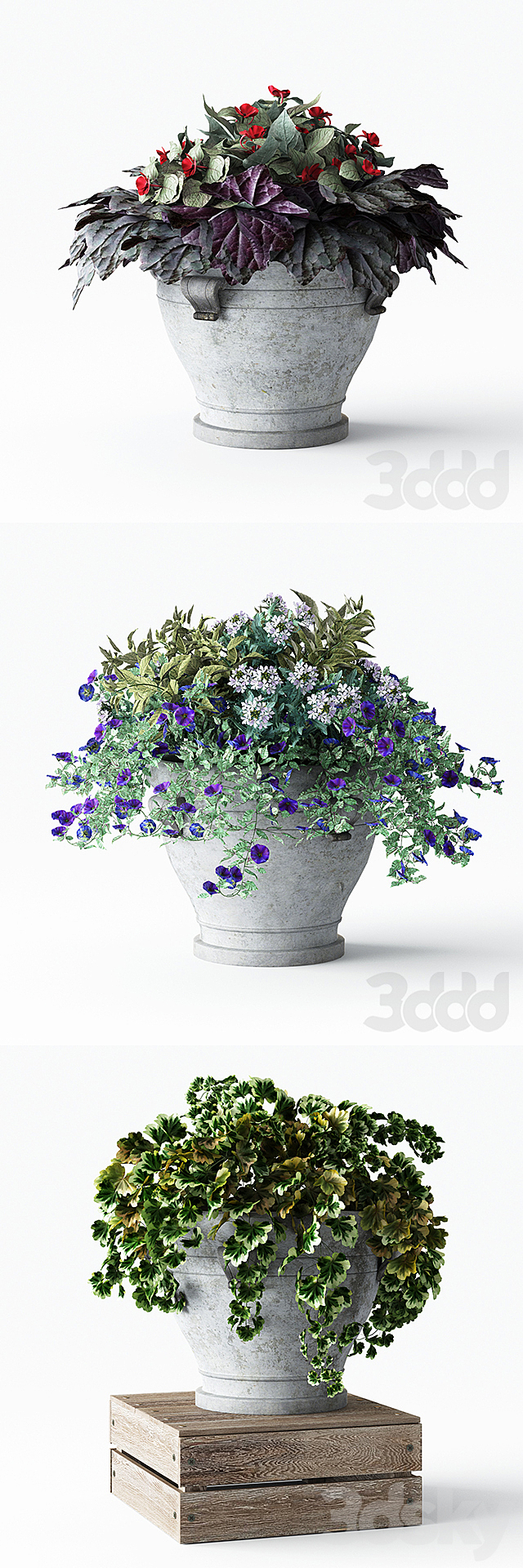 Pottery Barn _ Bryttany Planters 3DSMax File - thumbnail 2