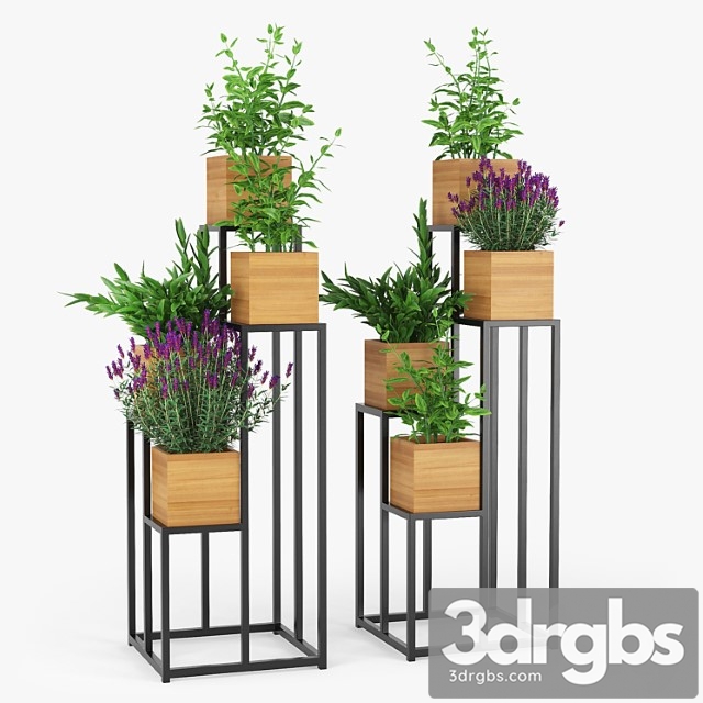 Quadrant plant stand - thumbnail 1