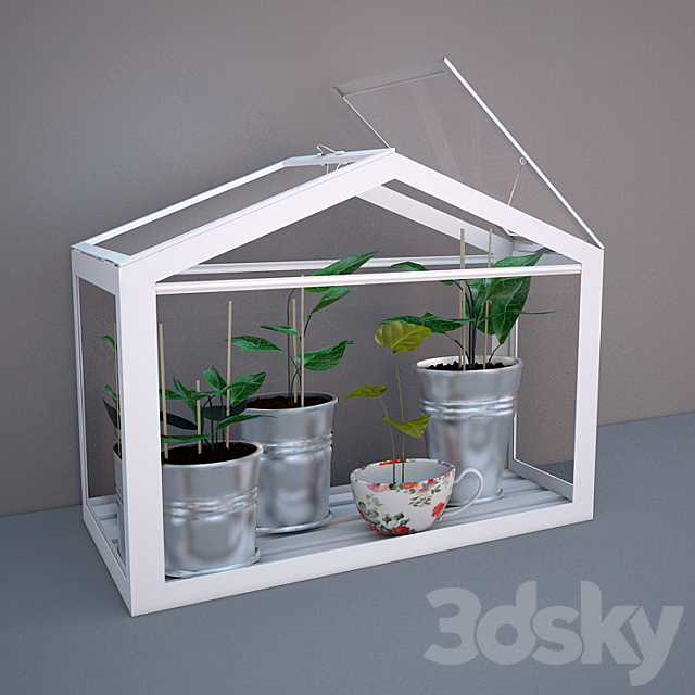 Soccer IKEA Greenhouse 3DS Max Model - thumbnail 1