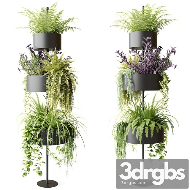 Vertical column planter for greenery s�yle - thumbnail 1