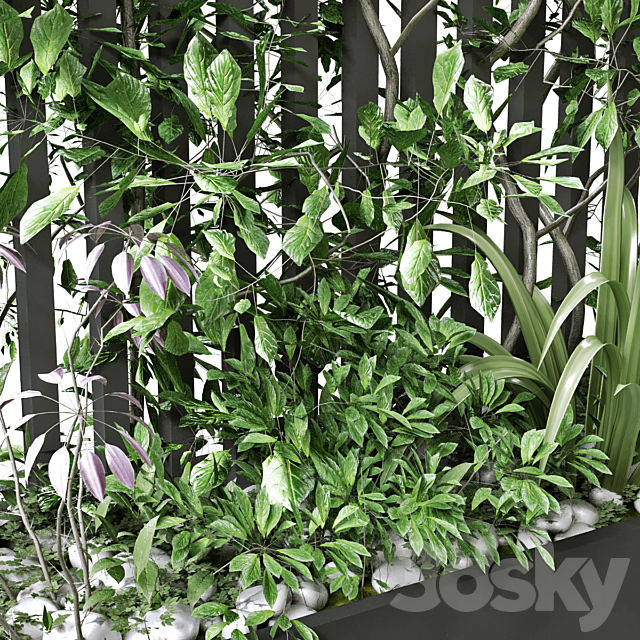 vertical plant in box set 124 3DSMax File - thumbnail 5