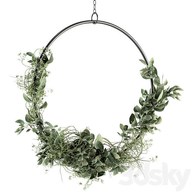 Wreath Olive Plants – Wreath Set 07 3ds Max - thumbnail 2