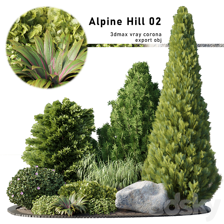 Alpine Hill 02 3DS Max - thumbnail 1