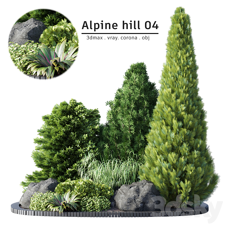 Alpine hill 04 3DS Max - thumbnail 1