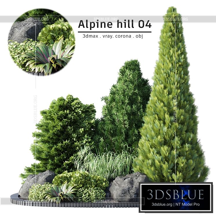 Alpine hill 04 3DS Max - thumbnail 3