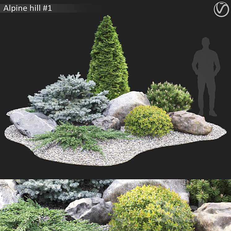 Alpine hill 3DS Max - thumbnail 1