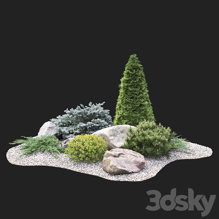 Alpine hill 3DS Max - thumbnail 2