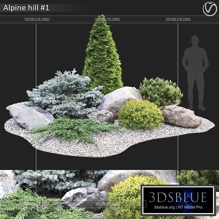 Alpine hill 3DS Max - thumbnail 3