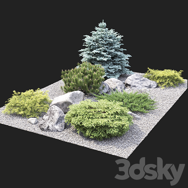 Alpine hill 3DS Max Model - thumbnail 4