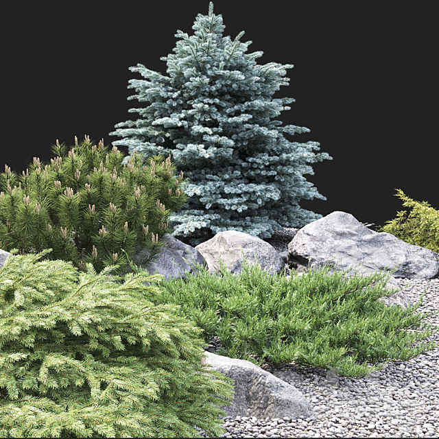 Alpine hill 3DS Max Model - thumbnail 5