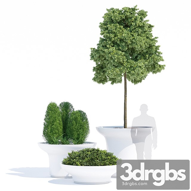 Balzac Planters 3dsmax Download - thumbnail 1